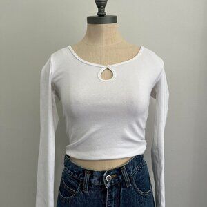 Sunday Best Keyhole White Long